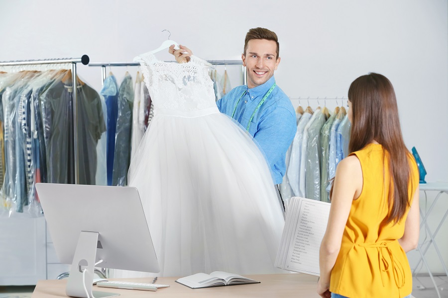 wedding dress dry cleaning